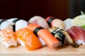 Sushi set, Japanese food Royalty Free Stock Photo