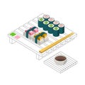 Sushi Set Minimalystic Style Pure Form Design