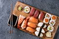 Sushi Set nigiri and rolls Royalty Free Stock Photo