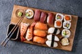 Sushi Set nigiri and rolls Royalty Free Stock Photo