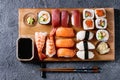 Sushi Set nigiri and rolls Royalty Free Stock Photo