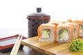 Sushi set on white Royalty Free Stock Photo