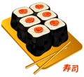 Sushi, susi, roll, food China Royalty Free Stock Photo