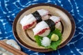 Sushi tako Japanese octopus. Royalty Free Stock Photo