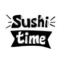 Sushi time lettering