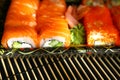 Sushi, traditional japanese food Royalty Free Stock Photo