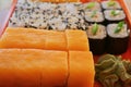 Sushi traditional japanese food Royalty Free Stock Photo