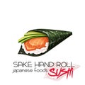 Sake hand roll