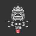 Sushi vector template logo, icon, emblem