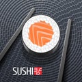 Sushi vector template logo, icon, symbol, sign Royalty Free Stock Photo