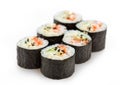 Sushi on white background Royalty Free Stock Photo