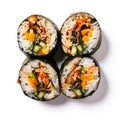 sushi on withe background, AI Generative