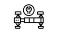 suspencion repair line icon animation