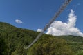 Suspended bridge of the Ferriere is a pedestrian walkway