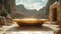Suspended in clouds mystical altar carved from floating marble hosts ethereal beings presenting glowing orbs unseen