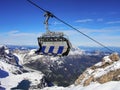 Suspended ropeway in Alps Titlis, Engelberg, Switzerland