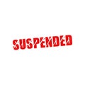 Suspended sign stamp vector design Royalty Free Stock Photo