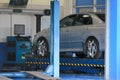 Suspension adjustment and automobile wheel alignment work at rep