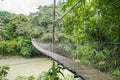 Suspension Bridge Across Tangkahan River in Tangkahan, Indonesia