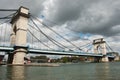 Suspension bridge in alfortville