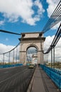 Suspension bridge in alfortville