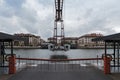 The suspension bridge of bizkaia puente de vizcaya between get Royalty Free Stock Photo