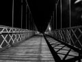 Suspension Bridge in Chester UK Royalty Free Stock Photo