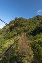 Suspension bridge in the cloudforest, Volcan Baru National Park