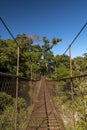 Suspension bridge in the cloudforest, Volcan Baru National Park