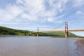 Suspension bridge Dunvegan Alberta Canada Royalty Free Stock Photo