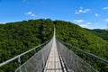 Geierlay suspension bridge near Moersdorf in Germany Royalty Free Stock Photo