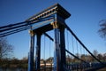 Suspension bridge Glasgow Royalty Free Stock Photo