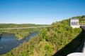 Suspension bridge near Rappbode dam in Germany