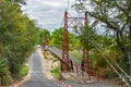 Suspension Bridge in Oudtshoorn, Garden Route, South Africa
