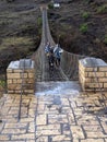 Suspension bridge over blue nile gap, Ethiopia Royalty Free Stock Photo