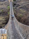 Suspension bridge over blue nile gap, Ethiopia Royalty Free Stock Photo