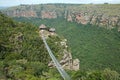 SUSPENSION BRIDGE OVER ORIBI GORGE Royalty Free Stock Photo