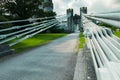 Suspension Bridge over the River Conwy in north Wales, United Kingdon Royalty Free Stock Photo