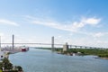 Suspension Bridge Over Shipping Port