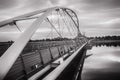 Suspension bridge over Tempe Town Lake Royalty Free Stock Photo