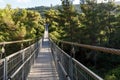 The suspension bridge in the public Nesher Park suspension bridges in Nesher city in northern Israel