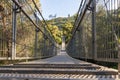 The suspension bridge in the public Nesher Park suspension bridges in Nesher city in northern Israel