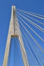Suspension Bridge, Puente de la Armada Espanola, Fuengirola, Spain. Royalty Free Stock Photo