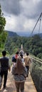 Suspension bridge in Situ Gunung