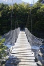 Suspension bridge in Torres del Paine National Park, Patagonia, Chile