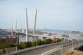Suspension bridge in Vladivostok, Russia