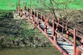 Suspension footbridge