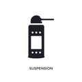 suspension isolated icon. simple element illustration from cleaning concept icons. suspension editable logo sign symbol design on