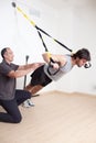 Suspension training with coach