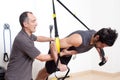 Suspension training Royalty Free Stock Photo